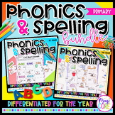 Phonics & Spelling for the Year 1st and 2nd Grade BUNDLE P