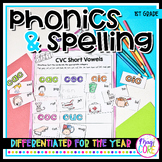 Phonics Spelling 1st Grade Word Work Differentiated Unit W