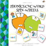 Phonics Spin Wheel for CVC Words