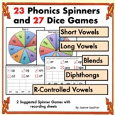 Phonics Spinner and Dice Games