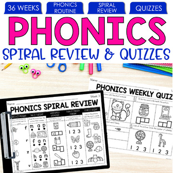 Preview of Phonics Review and Assessment, 1st Grade Worksheets