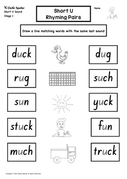 phonics story and activities short u vowel sound spelling story based