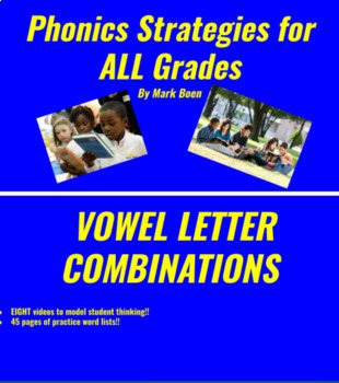 Preview of Phonics Strategies = Vowel Letter Combinations
