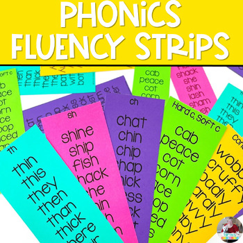 Preview of Phonics Flash Cards for Phonics Fluency | Phonics Practice & Word Lists K-2