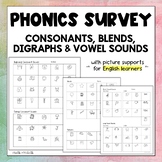 ESL Phonics Survey Assessment with Pictures