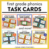Phonics Task Cards for First Grade: The BUNDLE (growing!)