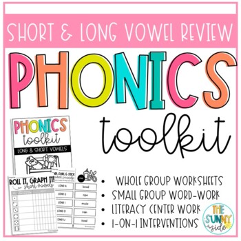 Preview of Phonics Toolkit | Long & Short Vowel Review | Word Work Centers