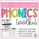 Phonics Toolkit | Long & Short Vowel Review | Word Work Centers