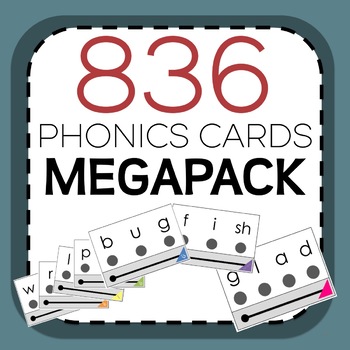 Preview of Phonics Cards Visual Decoding Support MEGAPACK