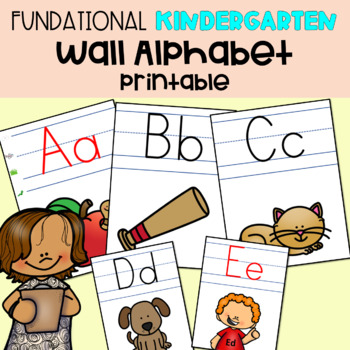 Preview of Phonics Wall Alphabet Posters... Fun Phonics Pictures