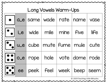 Phonics Warm Up Activities By Teaching Little Miracles Tpt