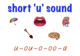 Phonics Warm-ups: Short "u" sound (u, ou, o, a, oo)