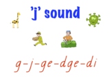 Phonics Warm-ups: 'j' sound (j, g, ge, dge, di)