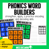 Phonics Word Builders - Editable Word Work