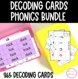 Science of Reading Phonics Decoding Card BUNDLE
