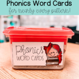 Phonics Word Cards - All Phonics Skills Included