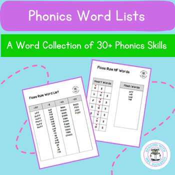Preview of Phonics Word Lists - A Resource for Dictation & HF Words