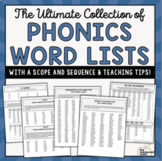 Phonics Word Lists: Scope & Sequence for Teaching Phonics 