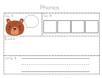 Preview of Phonics Word Mapping