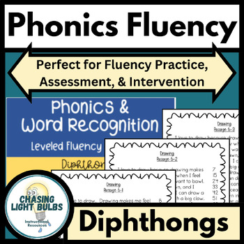 Preview of Phonics & Word Recognition Leveled Fluency Passages - Diphthongs Pack #6