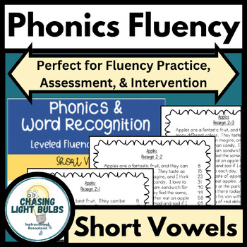 Preview of Phonics & Word Recognition Leveled Fluency Passages - Short Vowels Pack #2