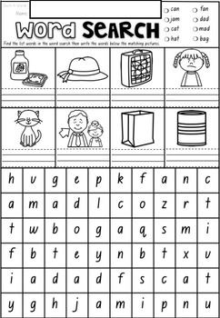 Phonics Word Search Puzzles BUNDLE in NSW Foundation Font ACARA Aligned