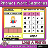 Phonics Word Search & Type - Long A Boom Cards Distance Le