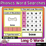 Phonics Word Search & Type - Long O Boom Cards Distance Le