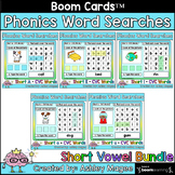 Phonics Word Search and Type - Short Vowels Boom Cards Dis