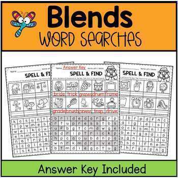 Phonics Word Searches-Spell and Find CVC words and More by Shelly Sitz