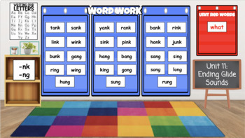 Preview of Phonics/Word Work Bitmoji Classroom