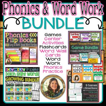 Phonics & Word Work Bundle by Tanya Rae Teaches | TpT