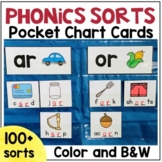 Phonics Word Work Sorts Pocket Chart Cards