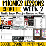 Phonics Word Work & Spelling Short I CVC Lessons Week 2 Di