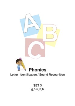 Preview of Phonics Workbook - Group 3 Sounds: g, o, u, l, f, b