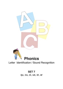 Preview of Phonics Workbook - Group 7 Sounds: qu, ou, oi, ue, er, ar