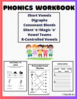 Preview of Phonics/Spelling Workbook/Worksheets! (Outschool Friendly)