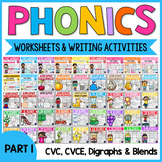 Phonics Worksheets, Activities, Posters: CVC, CVCE, Blends