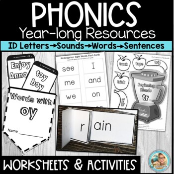 Phonics Worksheets for Kindergarten | 1st Grade | TpT