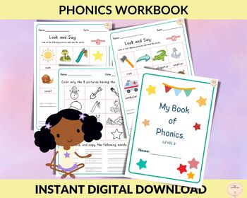 Preview of Phonics Worksheets Beginning Sounds, Reading and Writing Phonics Practice