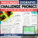 Phonics Worksheet Digraphs Multisyllabic Phonics Digraphs 