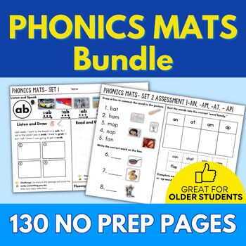 Preview of Phonics Mats: ESL Games & Activities: Vowels, Blends, Reading skills