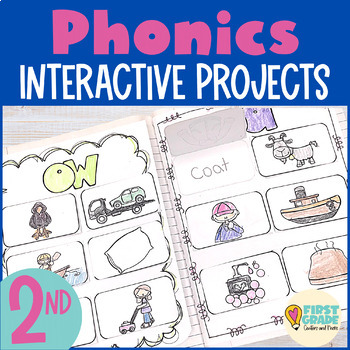 Preview of 2nd Grade Phonics Worksheets - Interactive Notebook Second Grade