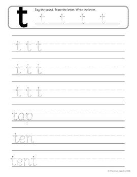 Phonics Worksheets, Lesson Plan, Flashcards| Jolly Phonics T Lesson Pack