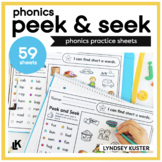 Phonics Worksheets - Peek & Seek Sheets