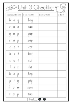 Phonics Worksheets - Unit 3 by Miss Carlee | Teachers Pay Teachers