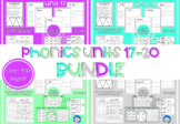 Phonics Worksheets Units 17-20 BUNDLE