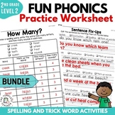 Phonics Worksheets and Activities for Second Grade FUN Uni