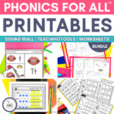 Phonics Worksheets and Activities Sound Wall and Teaching Tools