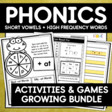 Phonics Worksheets and Games - Short Vowel CVC Word Famili